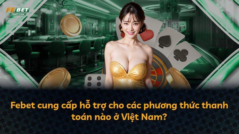 Febet cung cấp hỗ trợ cho các phương thức thanh toán nào ở Việt Nam?