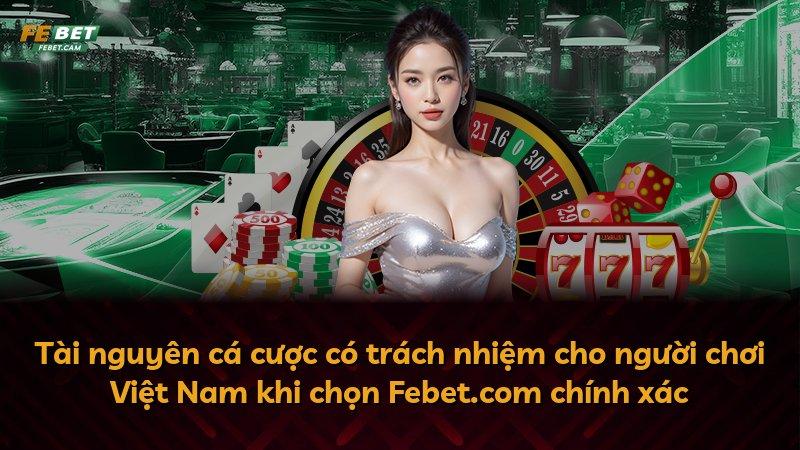 Tài nguyên cá cược có trách nhiệm cho người chơi Việt Nam khi chọn Febet.com chính xác